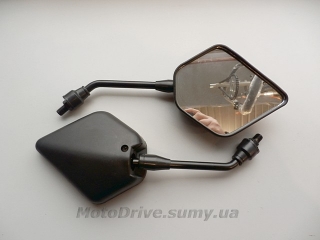 Дзеркала ромб "Enduro" (чорні, пара, М8).