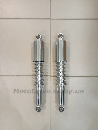 Амортизатори задні (345 mm, хром, пара).