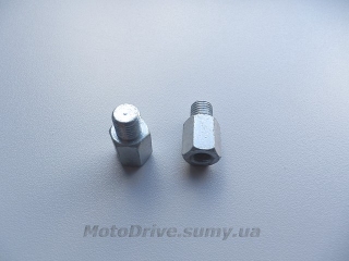Перехідники для дзеркал на мото 8мм-10мм (пара).