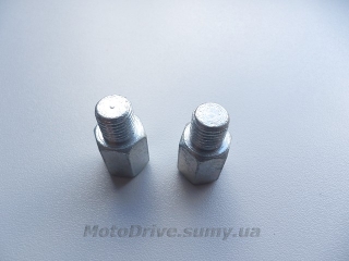 Перехідники для дзеркал на мото 8мм-10мм (пара).