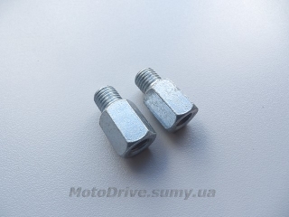 Перехідники для дзеркал на мото 8мм-10мм (пара).