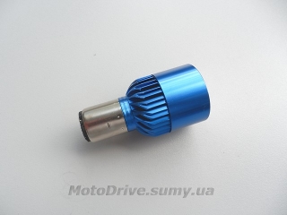 Лампа фары BA20D диодная 12V 9 W Ява старуха, скутер.
