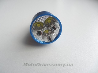 Лампа фары BA20D диодная 12V 9 W Ява старуха, скутер.