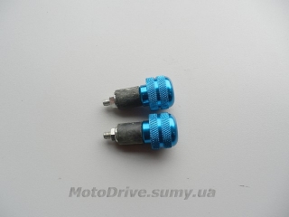 Відбійники керма мотоцикла (сині, L-58мм).