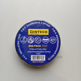 Ізолента Inteco (чорна, 50 м).