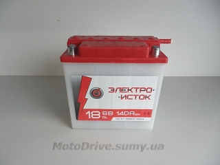 АКБ 6 V 18А кислотний (144x76x140, під клему) Електро Істок.