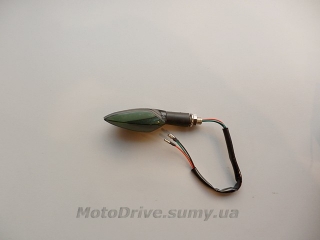 Поворот мото LED (L-122 мм, желтый + габарит, 1 шт).