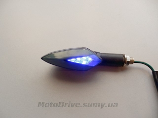 Поворот мото LED (L-122 мм, желтый + габарит, 1 шт).