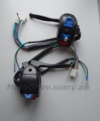 Блоки кнопок керма скутера (з важелями, пара).