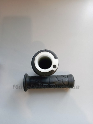 Ручки керма мопед, мото (пара, чорні, L-130 мм).