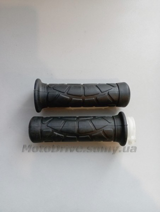 Ручки керма мопед, мото (пара, чорні, L-130 мм).