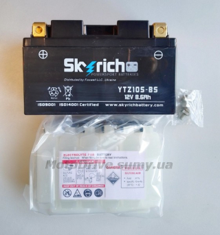 Акб 12V 8.6А кислотний (150x89x94, чорний) SkyRich.