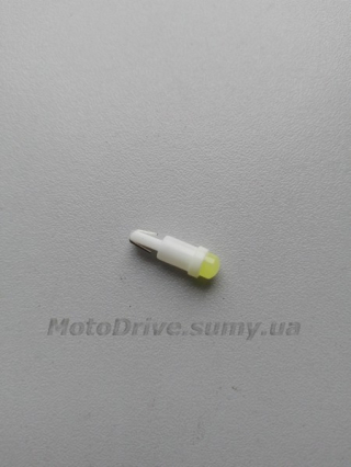 Лампа диодная 12V (белая, микрушка, T5 W2, безцокольная).