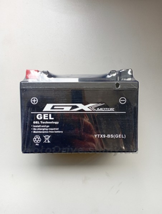 Акб 12V 9А гелевий (150x86x107, чорний) GxMotor.