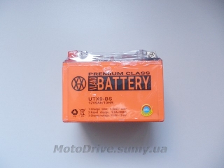 Акб 12V 9А гелевий (150x86x107, помаранчевий) VLAND.