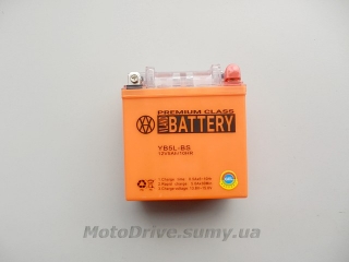 Акб 12V 5А гелевий (119x60x128, помаранчевий) VLAND.