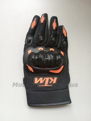 Рукавички мото KTM (чорно-помаранчеві, пара).