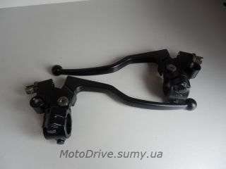 Важелі керма Іж (пара, Ø 22 мм. з кріпленням).