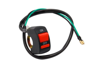 Кнопка перемикання на руль Ø22 мм (2 положення, червона).