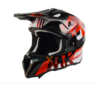 Шолом IROS HD-806 (кросовий) Gloss Black/Red.