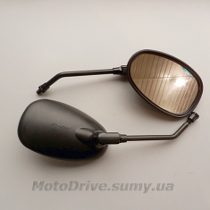 Дзеркала овальні (чорні, пара, М8).