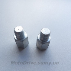 Перехідники для дзеркал на мото 8мм-10мм (пара).