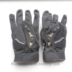 Рукавички мото Pro Biker (чорні, пара).
