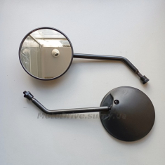 Дзеркала Дельта (чорні + чорна ніжка, пара, M8).