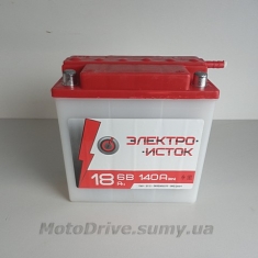 АКБ 6 V 18А кислотний (144x76x140, під клему) Електро Істок.