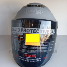 Шолом David відкритий, сірий.