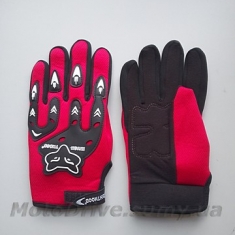 Рукавички мото Knigh Thood (червоні, пара).