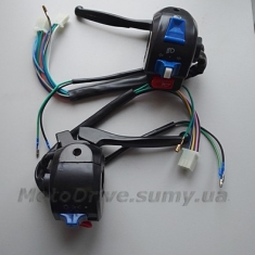 Блоки кнопок керма скутера (з важелями, пара).