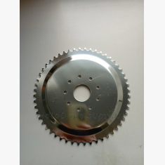 Зірка трансмісії (задня) веломотора 52 зуби.