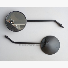 Дзеркала Дельта (чорні + чорна ніжка, пара, M8).