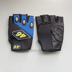 Рукавички вело/мото (сині, без пальців, пара).