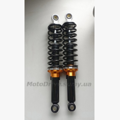Амортизатори задні (340 mm, чорно-помаранчеві, пара).