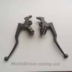 Важелі керма Іж (пара, Ø 22 мм. з кріпленням).