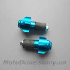 Відбійники керма мотоцикла (сині, L-60мм).