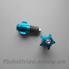 Відбійники керма мотоцикла (сині, L-60мм).