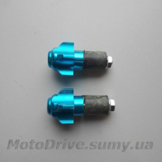 Відбійники керма мотоцикла (сині, L-60мм).
