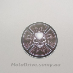 Наклейка декор Skull тип. 2 (9х9 см).