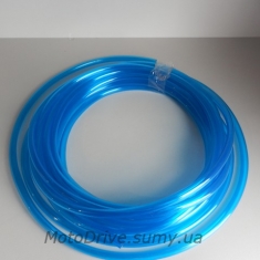 Бензошланг вініл (1 метр, внутрішній d6 мм, синій)