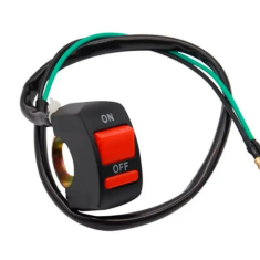 Кнопка перемикання на руль Ø22 мм (2 положення, червона).